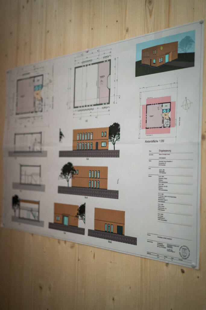 Grundriss des Holzbaus am Campus Dinkelsbühl